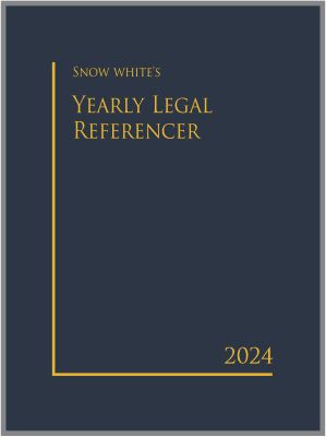 SNOW WHITE YEARLY LEGAL REFERENCER 2024( BIG)